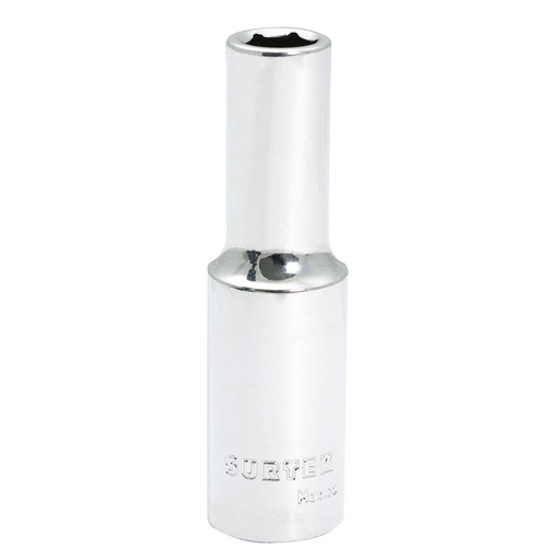 [F5813HLM] Dado largo cuadro de 1/2", 6 puntas, métrico, 13 mm Surtek