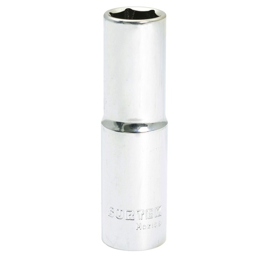 [F5814HL] Dado largo cuadro de 1/2", 6 puntas, en pulgadas, 7/16" Surtek