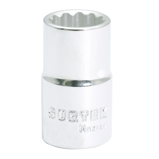 [F5817] Dado cuadro en pulgadas de 1/2", 12 puntas, 17/32" Surtek