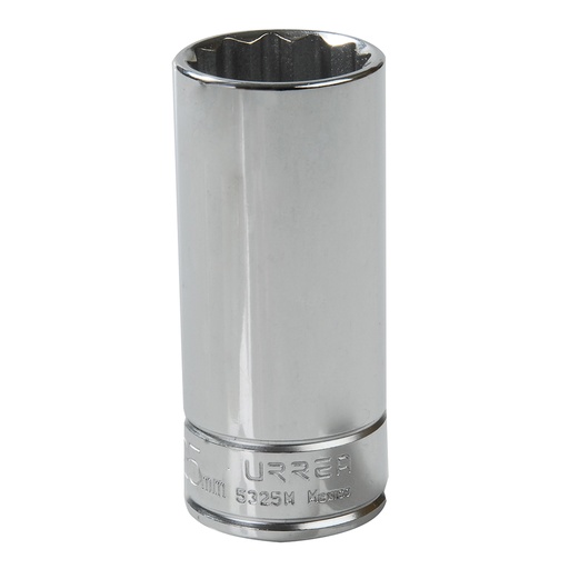 [5325M] Dado largo cuadro de 1/2", 12 puntas, métrico, 25 mm Urrea