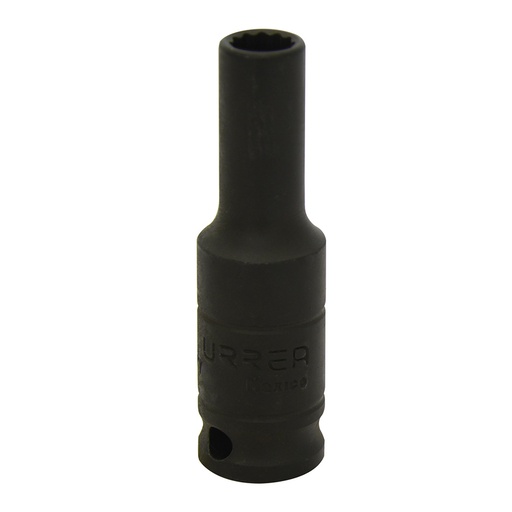 [7712] Dado de impacto largo cuadro de 3/8", 12 puntas, en pulgadas, 3/8" Urrea