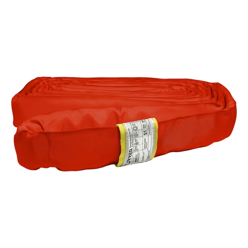 [ER64] Eslinga de poliéster redonda sin fin roja 4 m, 6 ton Urrea