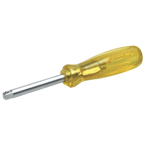 [4768] Destornillador con mango ámbar para dado cuadro de 1/4", 2-3/8" Urrea