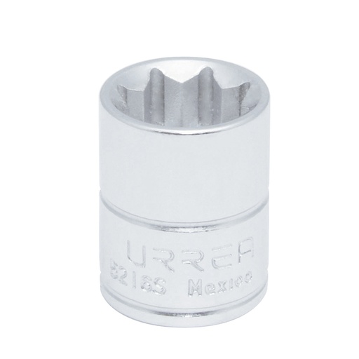 [5216S] Dado cuadro de 3/8", 8 puntas, en pulgadas, 1/2" Urrea