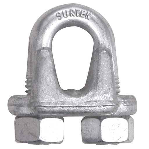 [PER5DF] Perro de acero forjado para cable de acero 3/8" Surtek