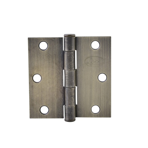 [LBC20LA] Bisagra cuadrada perno suelto de acero latón antiguo 2" x 2" Lock