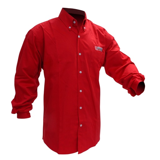 [CAML201L] Camisa de manga larga para caballero color rojo talla L Urrea