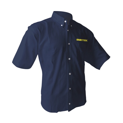 [CAMC102L] Camisa de manga corta para caballero, color azul talla L Surtek
