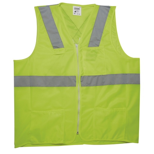 [USCH61] Chaleco de seguridad cerrado de alta visibilidad verde M Urrea