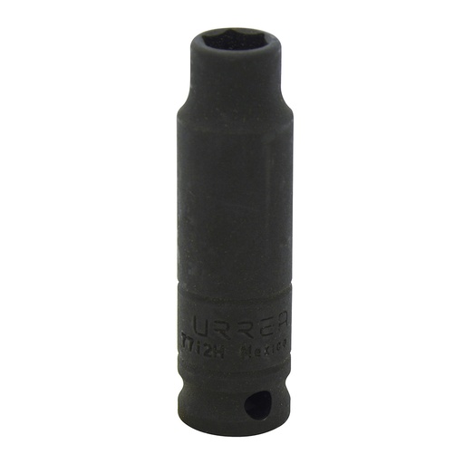 [7712H] Dado de impacto largo cuadro de 3/8", 6 puntas, en pulgadas, 3/8" Urrea
