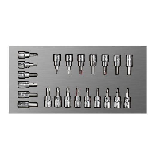 [CH108L] Juego de dados cuadro de 3/8" varias puntas 22 piezas, CH108L-C Urrea