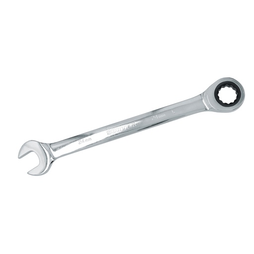 [100591] Llave combinada pulido espejo de matraca métrica, 12 puntas, 22mm Surtek