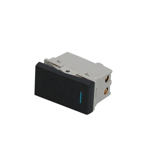 [P605N] Interruptor 1/3, línea Premium, color negro Surtek