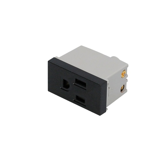 [P610N] Contacto aterrizado 1/3, línea Premium, color negro Surtek
