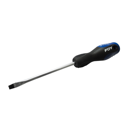 [DBE04] Destornillador con mango bimaterial, punta plana 1/4" x 4" Foy
