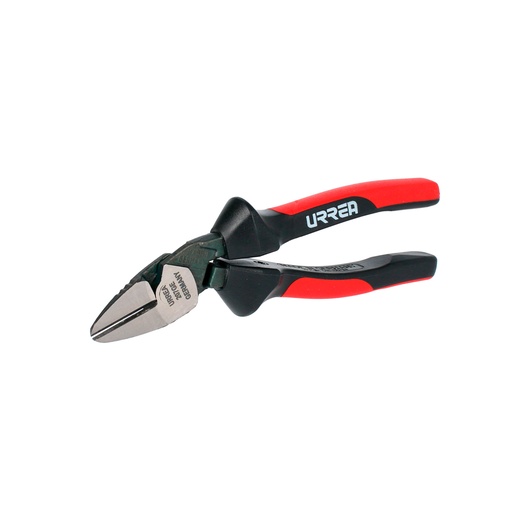 [207GE] Pinza para electricista con mango bimaterial ergonómica con ángulo de 25° de 7" Urrea