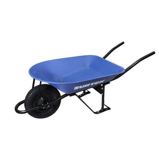 [CAT404] Carretilla reforzada con bastidor metálico 4 Ft3 llanta neumática reforzada de 4 capas Surtek