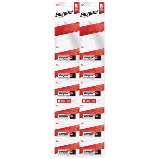 [E92BP1X12] Tira de pilas alcalinas Energizer® "AAA", 12 piezas Surtek