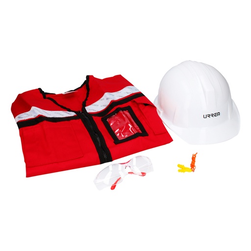 [JPX4] Juego de equipo de protección personal rojo EG, 4 piezas Urrea