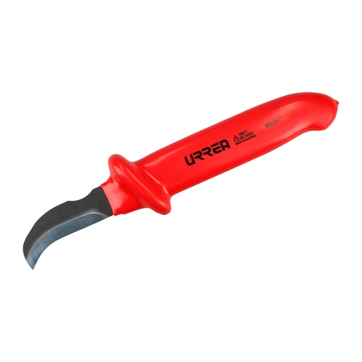 [NELCV] Navaja para electricista 1000 V con doble capa aislante, 8-21/32" Urrea