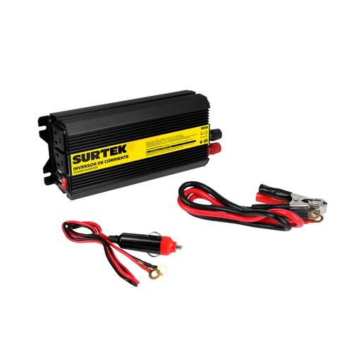 [IC6600] Inversor de corriente 12 V DC - 120 V AC, 600 W Surtek