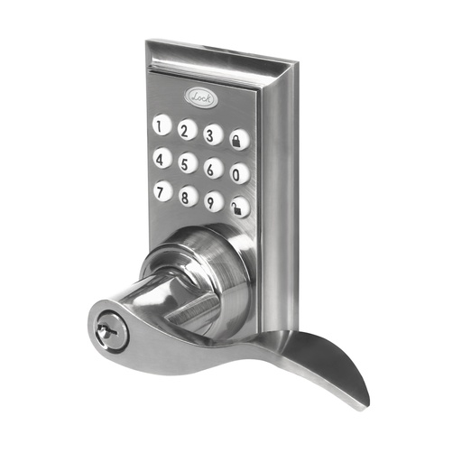 [12CD] Cerradura digital tipo botón con manija, llave estándar Lock