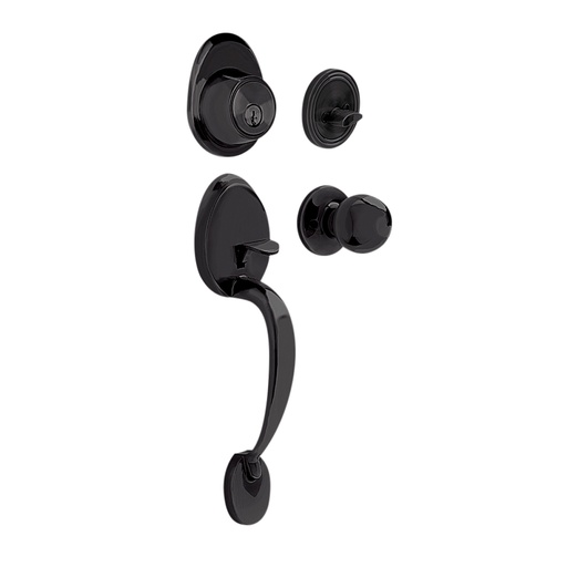 [17GA] Gatillo ovalado sólido para entrada función sencilla, negro, visual Lock