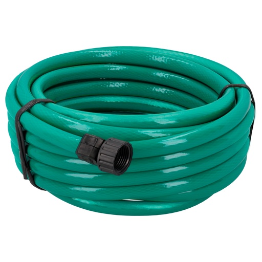 [MT15PF] Manguera para jardín tramada con conector plástico 1/2", 15 m Foy