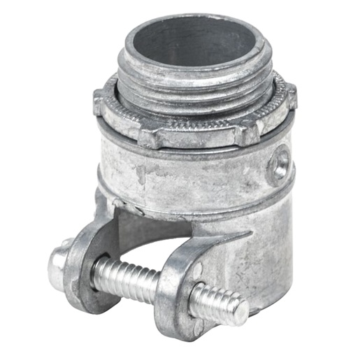 [CTF12R] Conector recto metálico para tubo flexible 1/2" Surtek