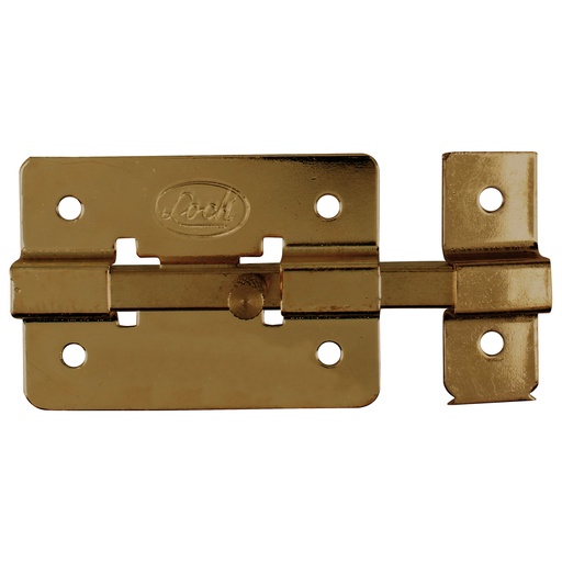 [PASA5] Pasador de sobreponer de barra latón antiguo 5 cm Lock