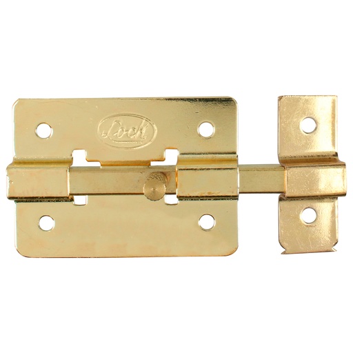 [PASL5] Pasador de sobreponer de barra latón brillante 5 cm Lock