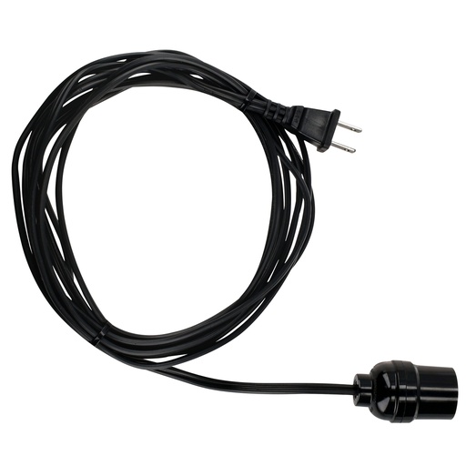 [POC10] Portalámpara con cable de alimentación 2 x 18 10 m Surtek