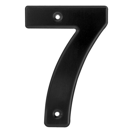 [L67N] Número 7 bold 4" negro Lock