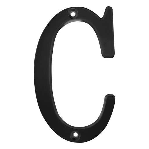 [L71CN] Letra C slim 4" negro Lock