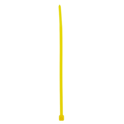 [114252] Cinchos plásticos 150 x 3.6 mm, tensión 18 kg de 50 piezas, color amarillo Surtek
