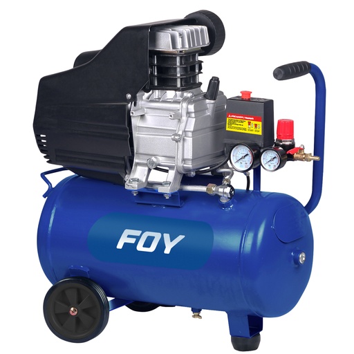 [CMP325] Compresor de aire eléctrico lubricado 25 Lt 2 HP 120 V Foy