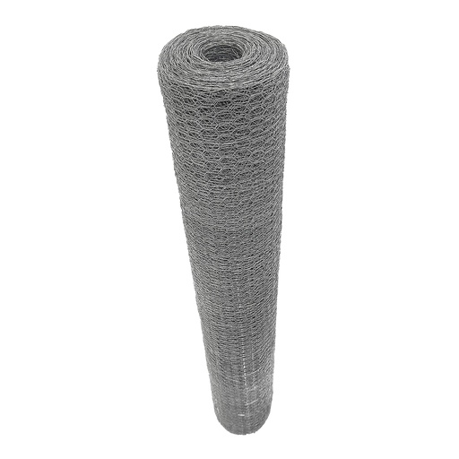 [M03817] Malla hexagonal galvanizada calibre 20, abertura 38 mm, 1.75 x 45 m Surtek