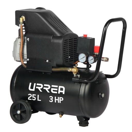 [CMP925] Compresor de aire eléctrico lubricado 25L, 3HP, 120V Urrea