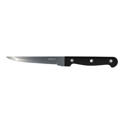 [CU52P] Cuchillo de acero inoxidable para asado con mango de plástico de 5" Foy