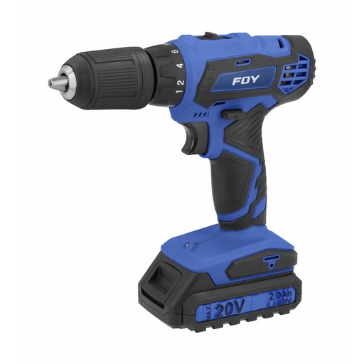 [TI320] Taladro/atornillador 1/2" a batería Litio-ion 20 V, 35 Nm Foy