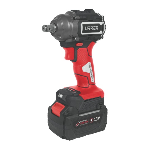 [LI1018B] Pistola de impacto 1/2" batería Litio-ion 18 V, 450 Nm Urrea